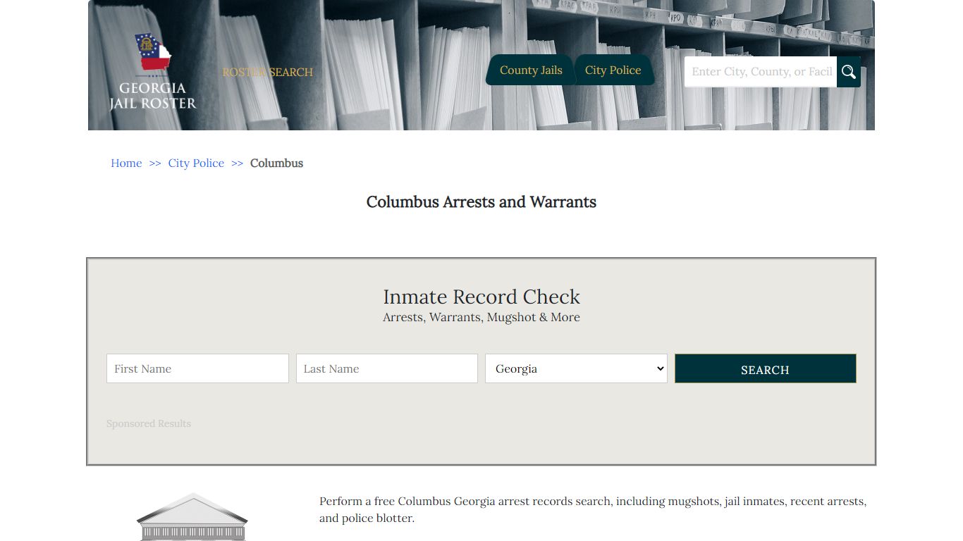 Columbus Arrests and Warrants | Georgia Jail Inmate Search
